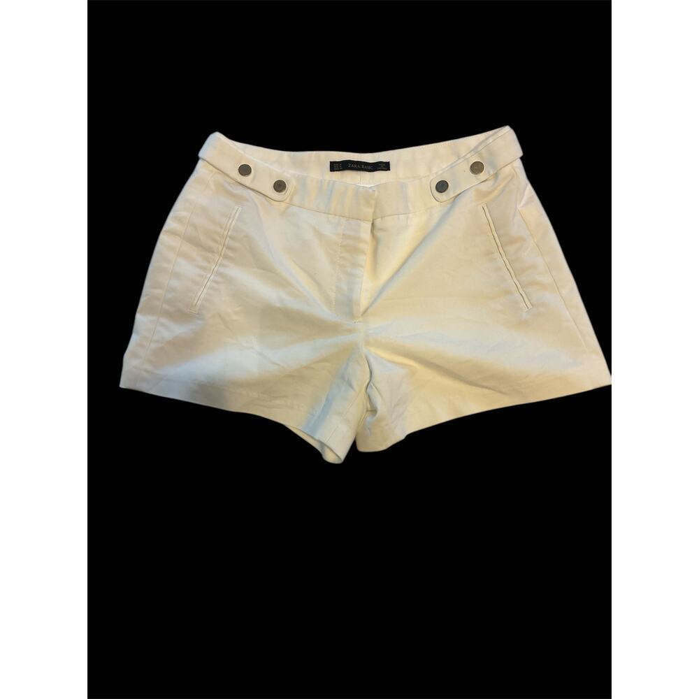 Zara Basic White Mini Shorts